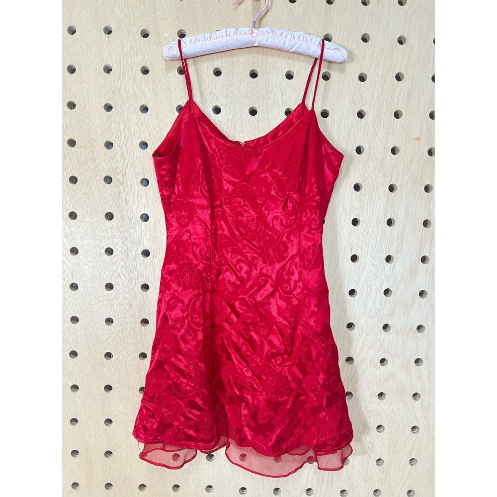 90s red mini dress